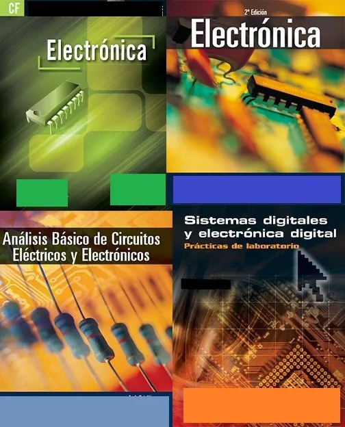 Pack De 4 Libros De Electrónica